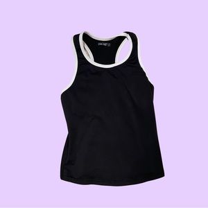 Vintage y2k black and white USA Pro work out cropped tank top 🔥